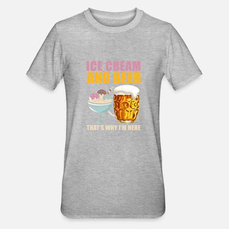 Eis - Unisex Polycotton T-Shirt - Grau meliert