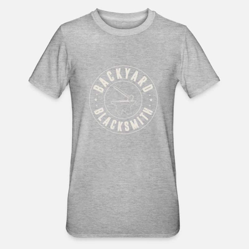Blacksmith, Blacksmith - Unisex Polycotton T-Shirt - heather grey