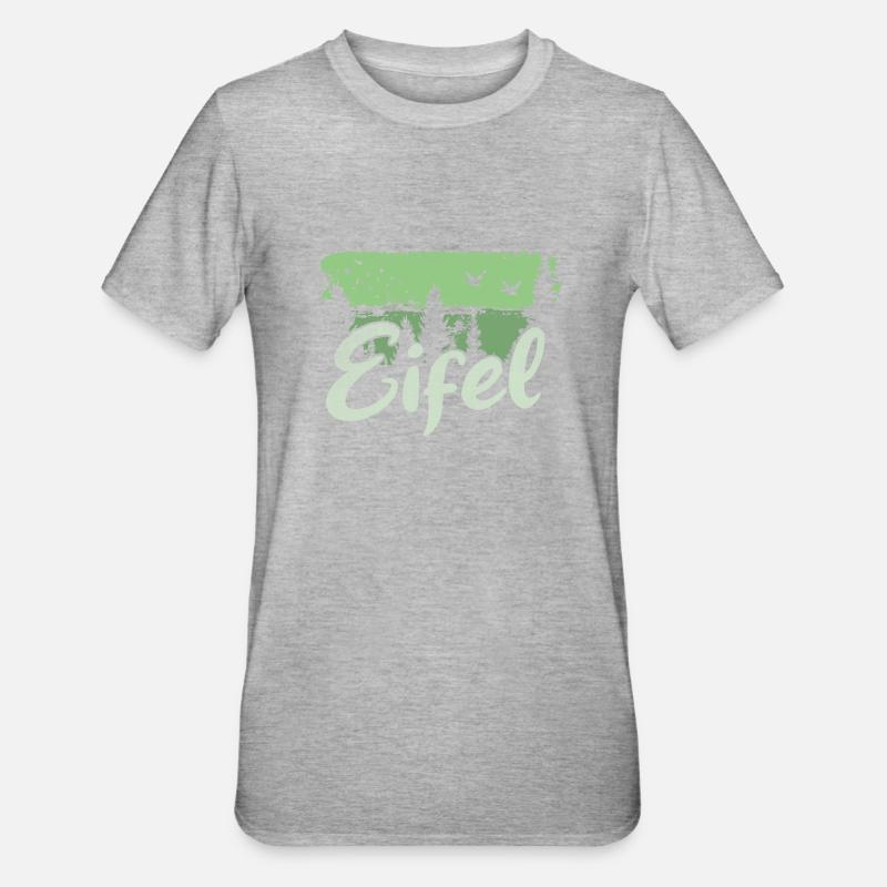 Eifel - Unisex Polycotton T-Shirt - Grau meliert