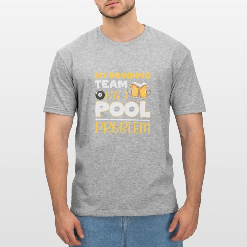 Billiard Pool Snooker Queue Billiard Player Unisex Polycotton T-Shirt