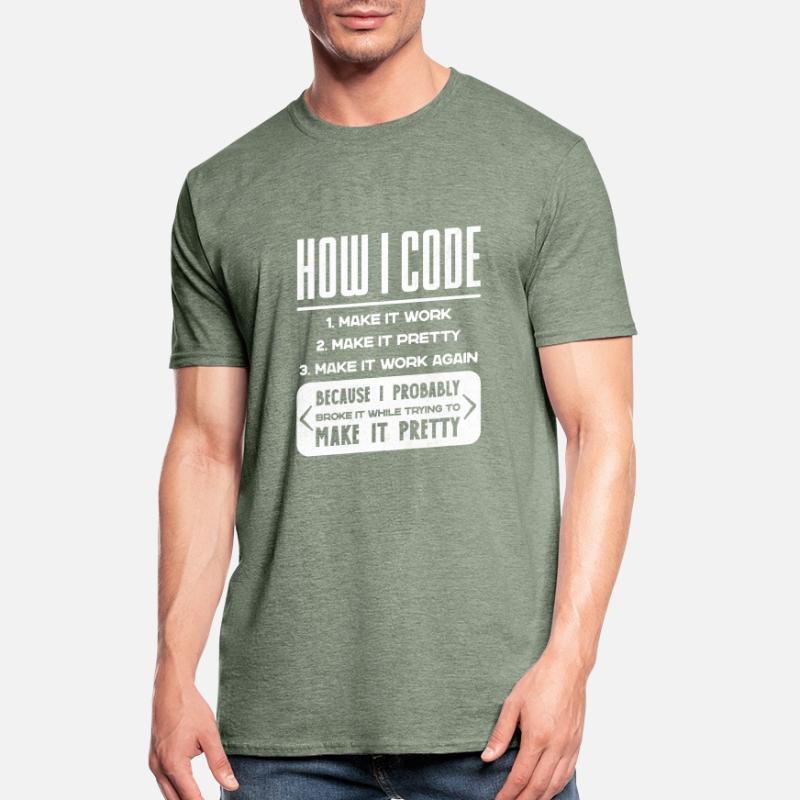 Programmeur, Code, Nerd, Programmation T-shirt polycoton Unisexe