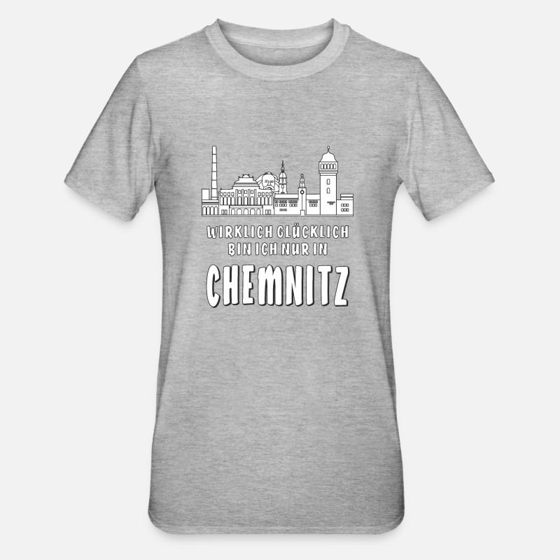 CHEMNITZ - Unisex Polycotton T-Shirt - Grau meliert