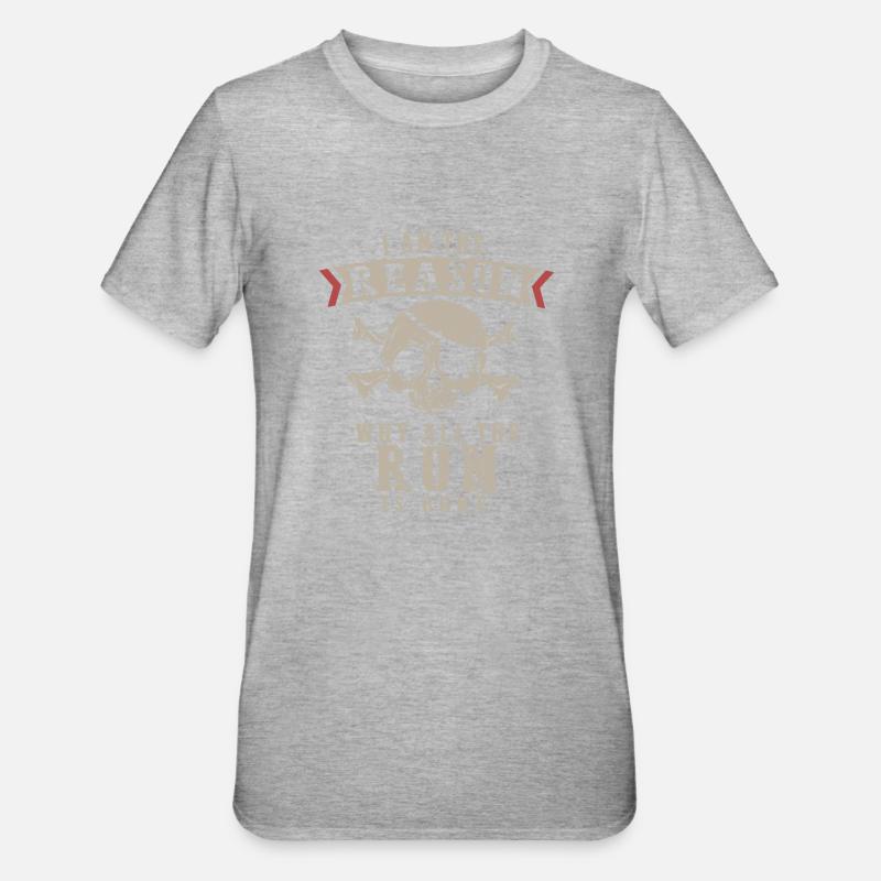 Rumtrinker, Rum - Unisex Polycotton T-Shirt - Grau meliert