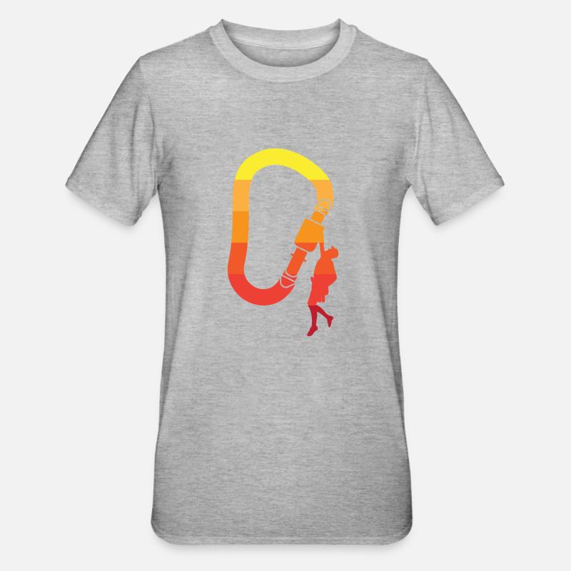 Grimper - T-shirt polycoton Unisexe - gris chiné