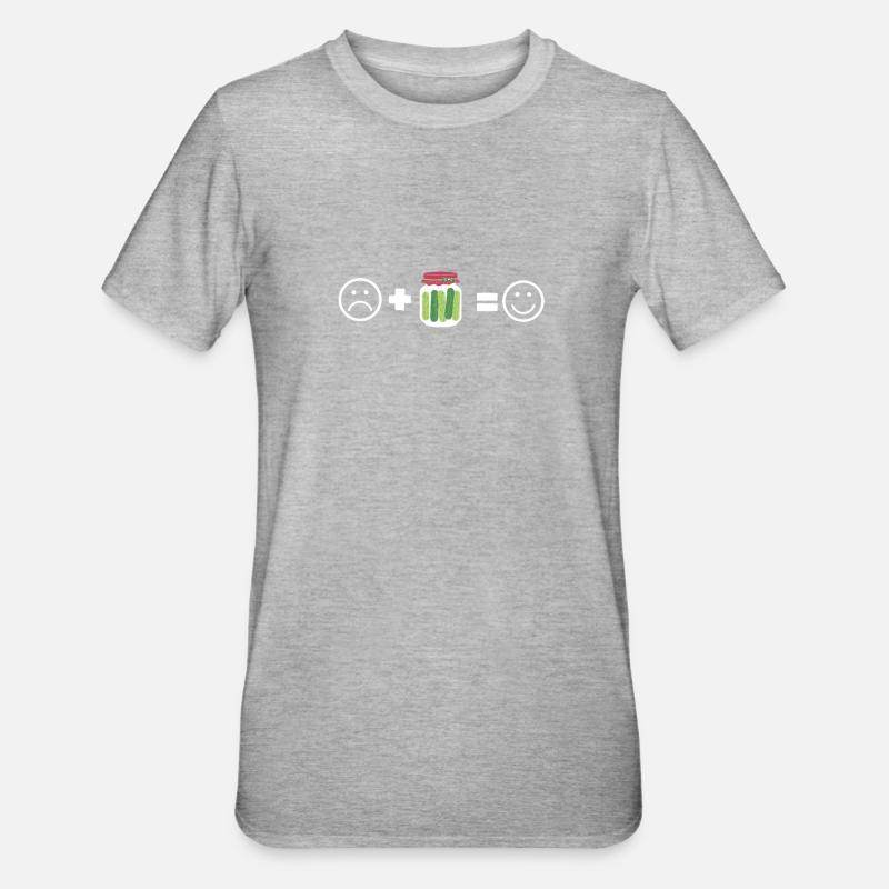 Cornichons Concombre Cornichon Lover Pot de cornichon en conserve - T-shirt polycoton Unisexe - gris chiné
