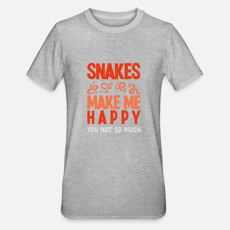 Serpent Serpent Serpent - T-shirt polycoton Unisexe - gris chiné