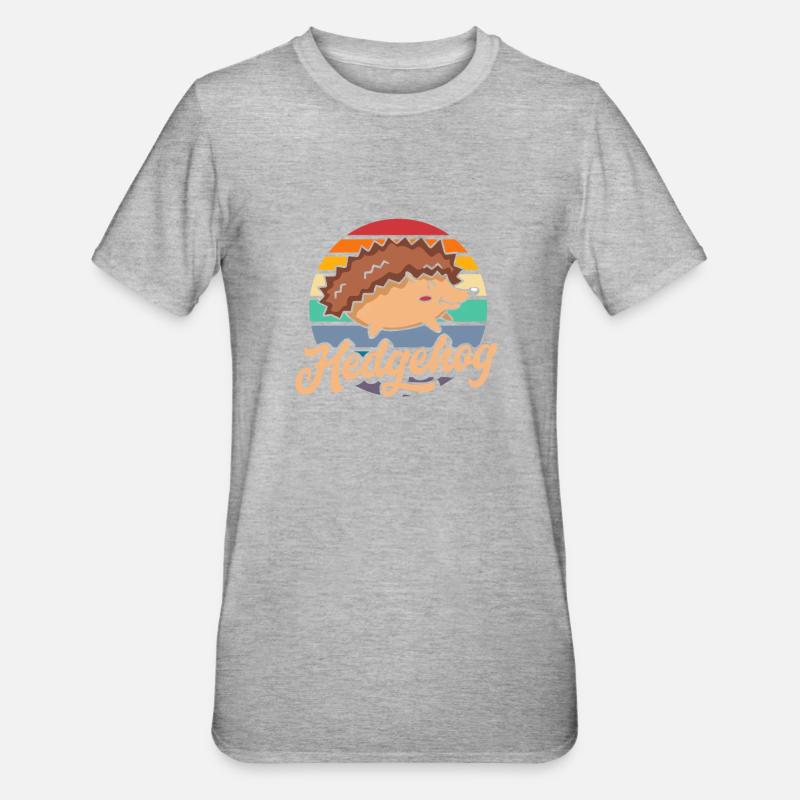 Hérisson Hérisson Hérisson - T-shirt polycoton Unisexe - gris chiné
