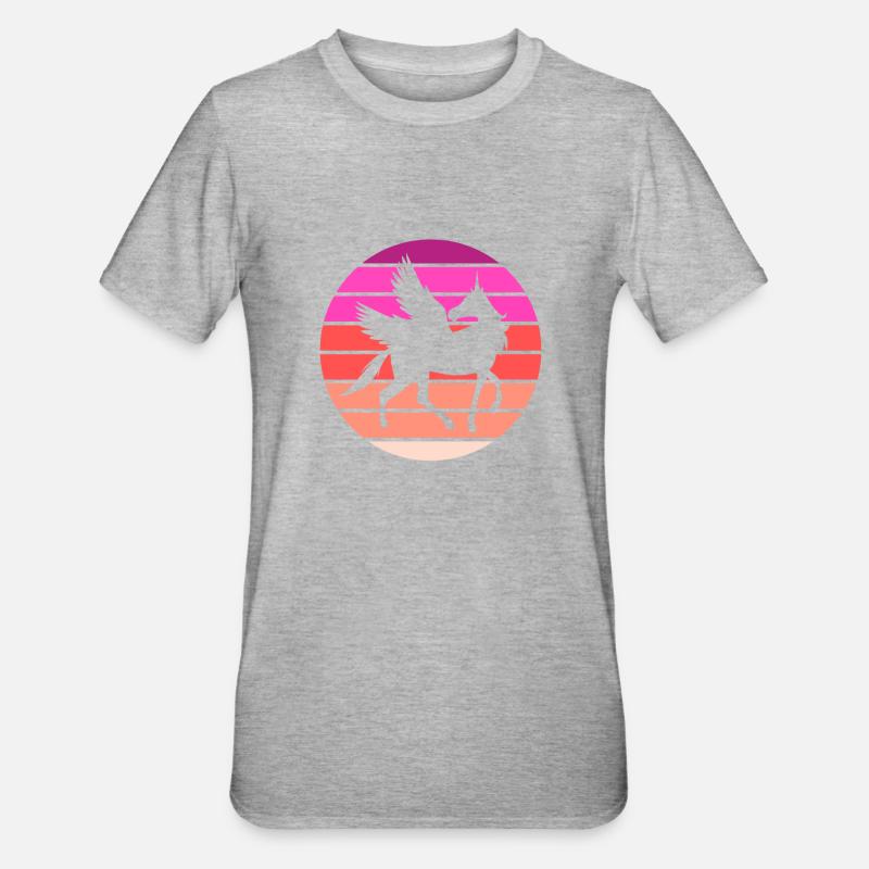 Pegasus - Unisex Polycotton T-Shirt - Grau meliert