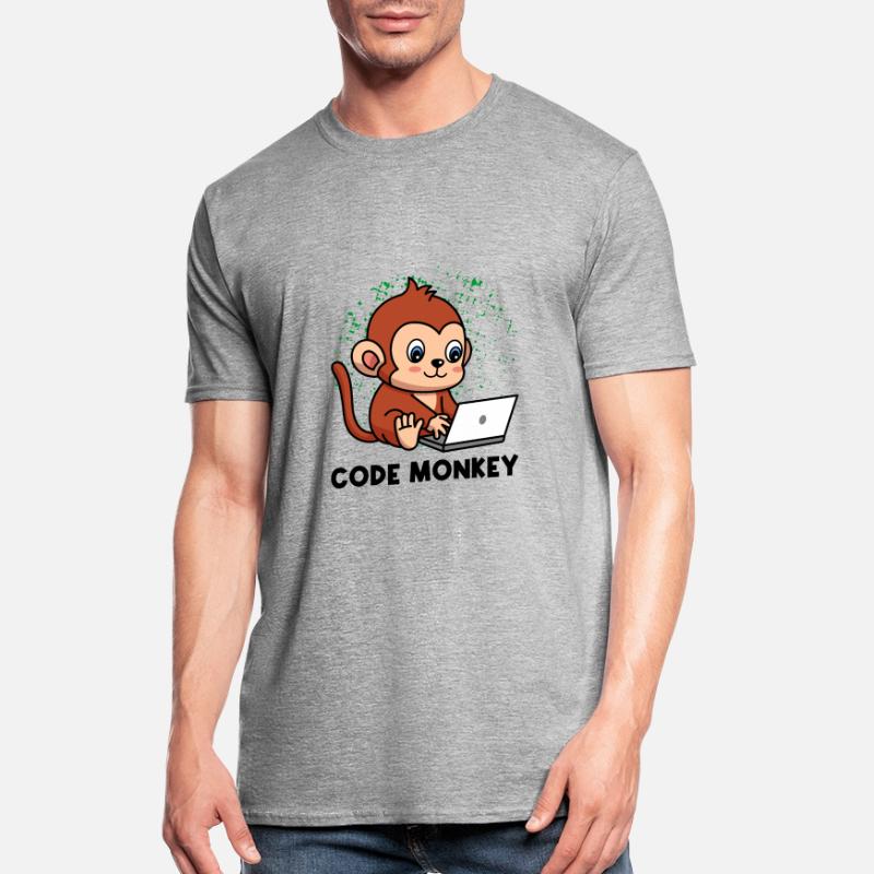 Code Monkey Programming Coder Computer Geek Develo Unisex Polycotton T-Shirt