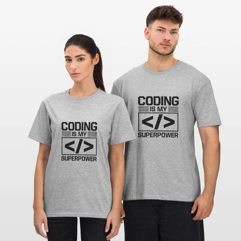 Coding Is My Superpower Programming Coder Computer Unisex Polycotton T-Shirt