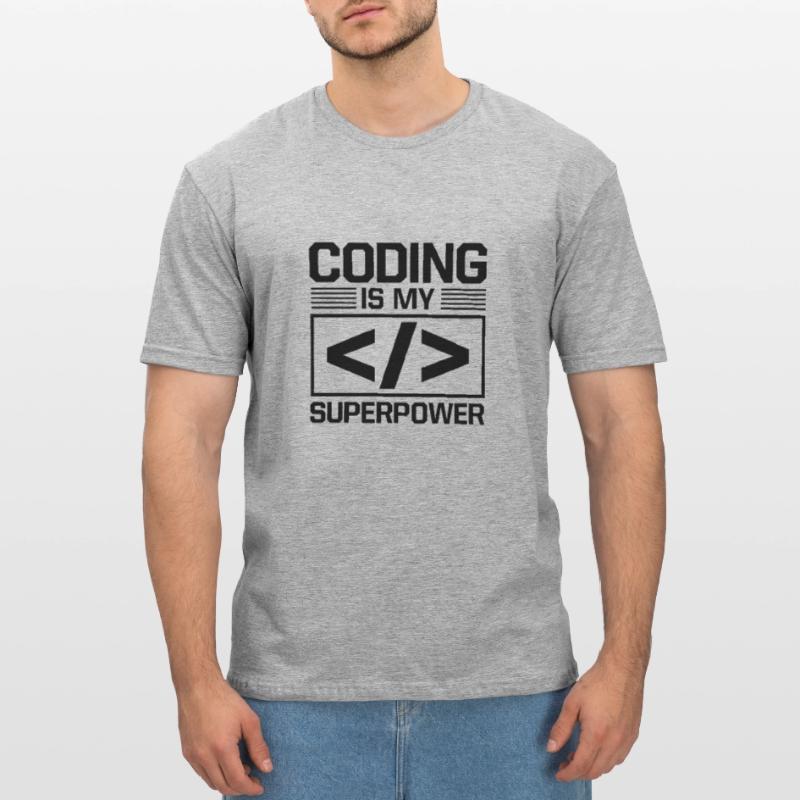 Coding Is My Superpower Programming Coder Computer Unisex Polycotton T-Shirt