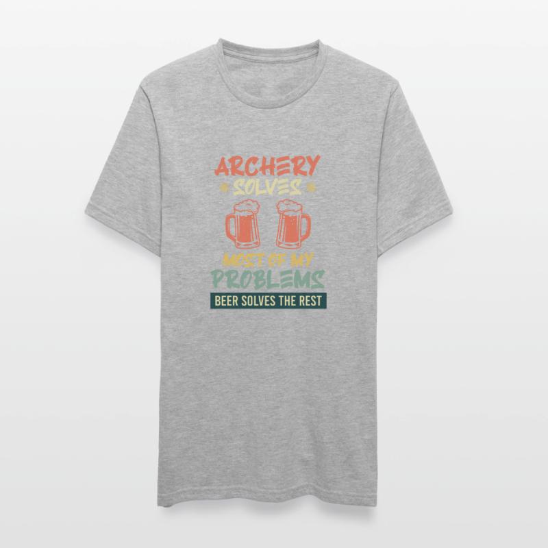 Archery solves my problems beer the rest Unisex Polycotton T-Shirt
