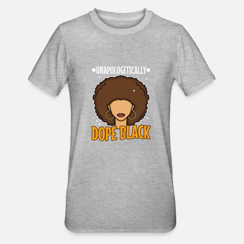 Noir sans excuse - T-shirt polycoton Unisexe - gris chiné