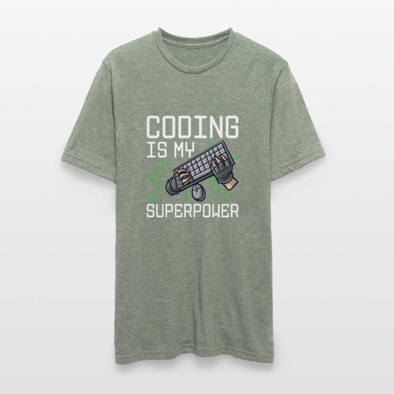 Coding Is My Superpower Programming Coder Computer Unisex Polycotton T-Shirt