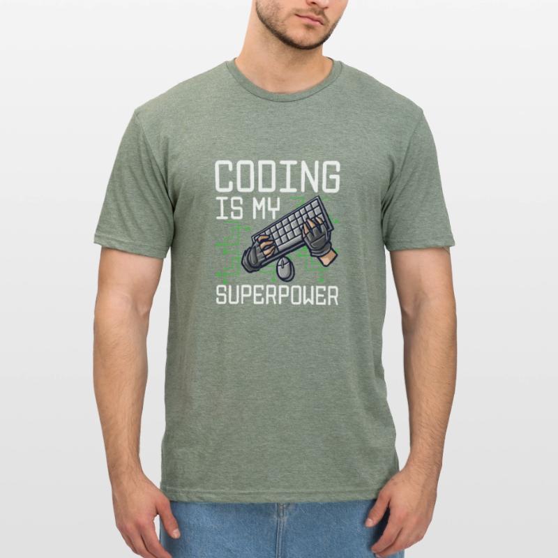 Coding Is My Superpower Programming Coder Computer Unisex Polycotton T-Shirt
