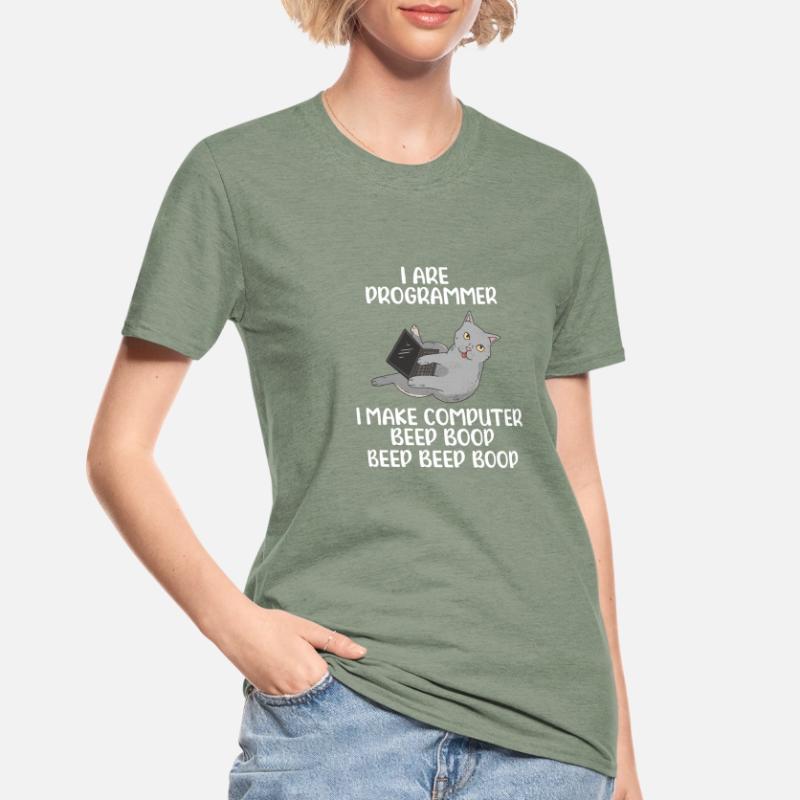 I Are Programmer I Make Computer Beep Bop Coder So Unisex Polycotton T-Shirt