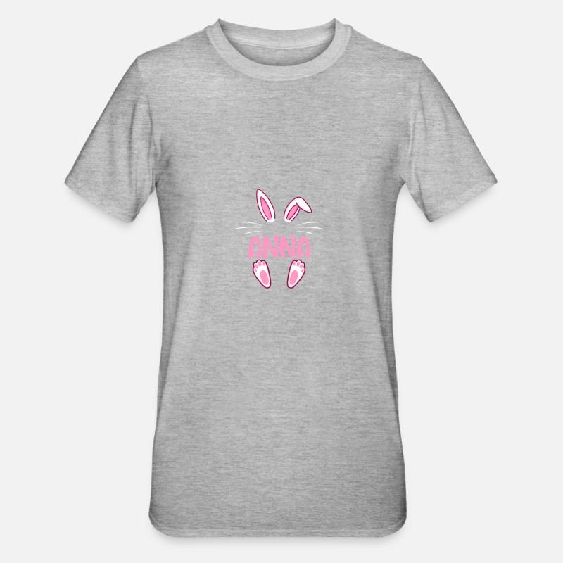 ANNA Easter - Unisex Polycotton T-Shirt - heather grey