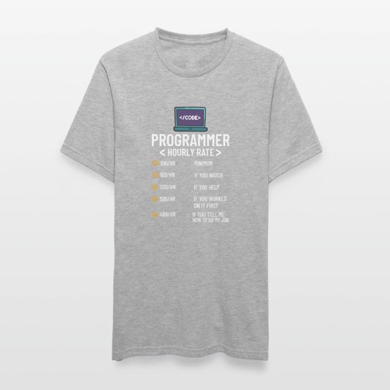 Programmeur Programmation Ordinateur Développeur Pc T-shirt polycoton Unisexe