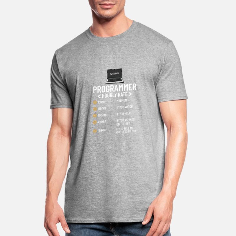 Programmeur Programmation Ordinateur Développeur Pc T-shirt polycoton Unisexe
