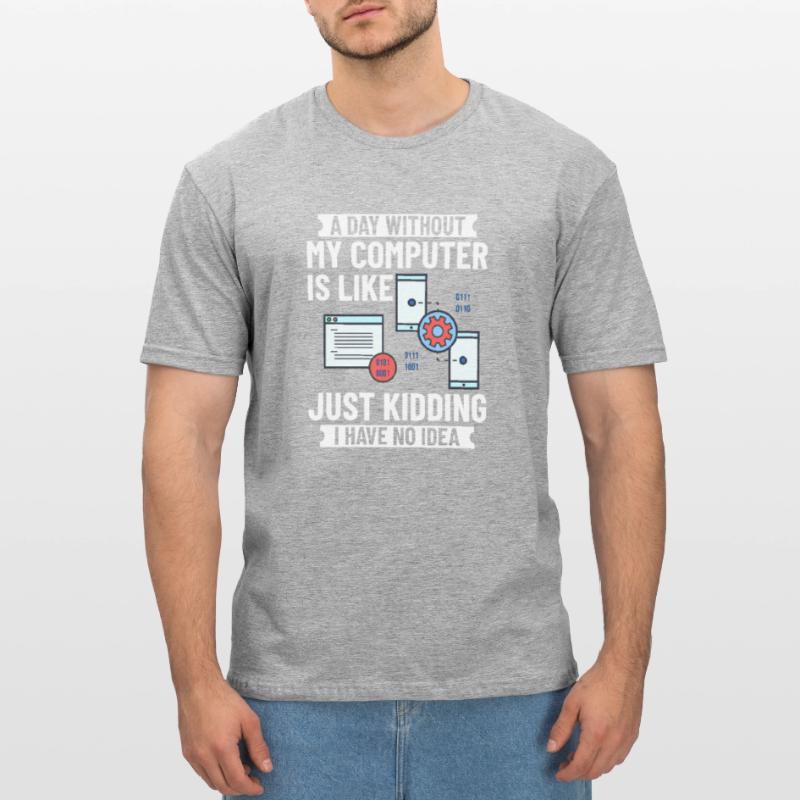Programmeur Programmation Ordinateur Développeur Pc T-shirt polycoton Unisexe