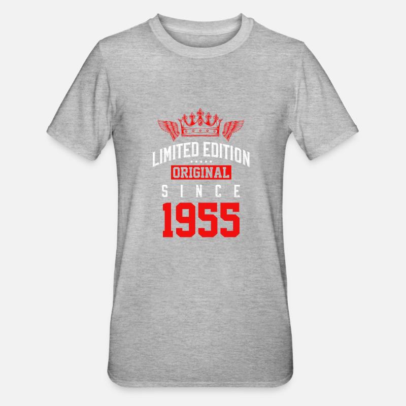 Édition limitée 1955 - T-shirt polycoton Unisexe - gris chiné