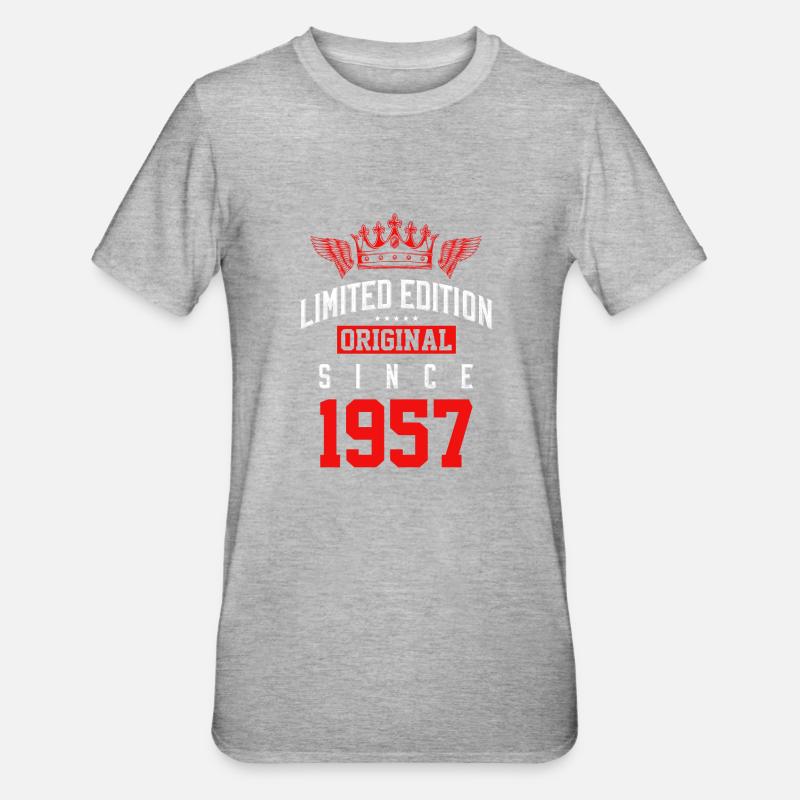 Édition limitée 1957 - T-shirt polycoton Unisexe - gris chiné