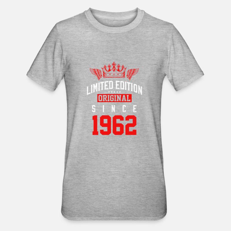 Édition limitée 1962 - T-shirt polycoton Unisexe - gris chiné