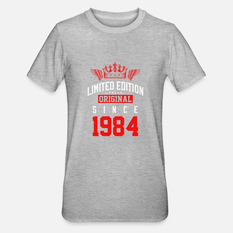 Édition limitée 1984 - T-shirt polycoton Unisexe - gris chiné