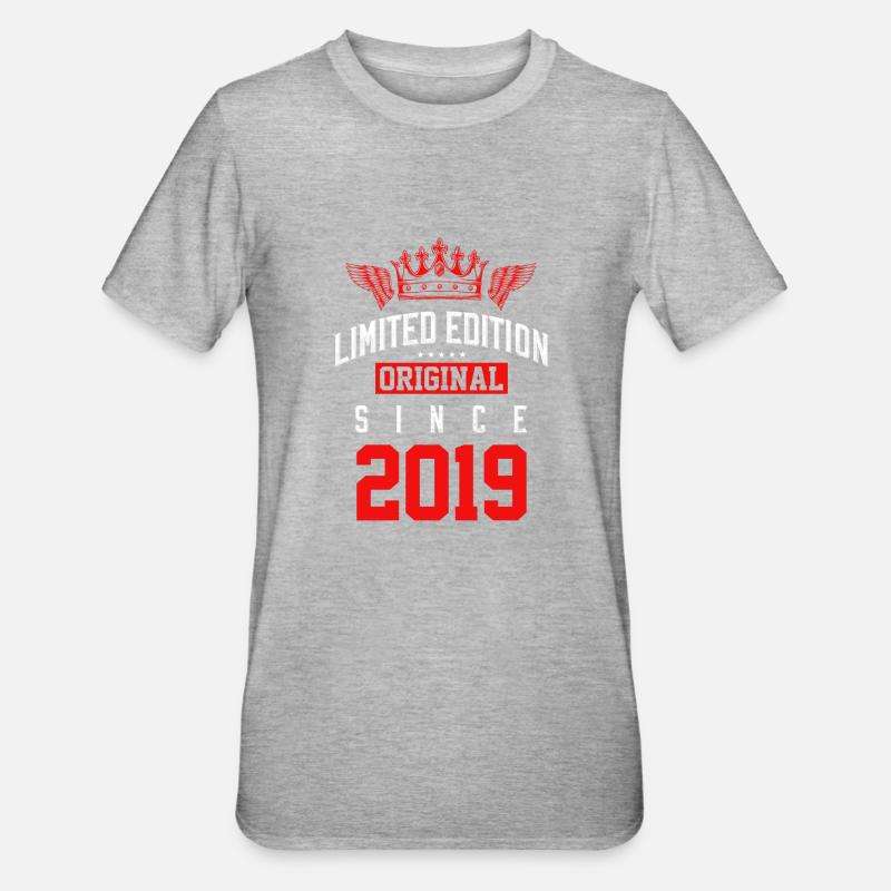 Édition limitée 2019 - T-shirt polycoton Unisexe - gris chiné