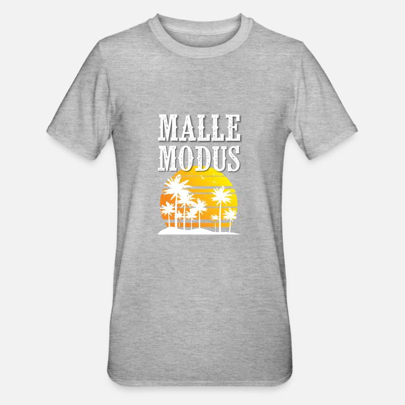 Malle Mode - Unisex Polycotton T-Shirt - heather grey