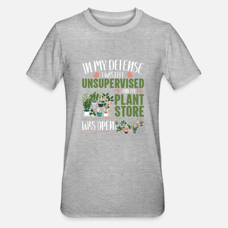 Høst blomster og slap af og køl ges ned - Unisex polycotton T-shirt - grå meleret