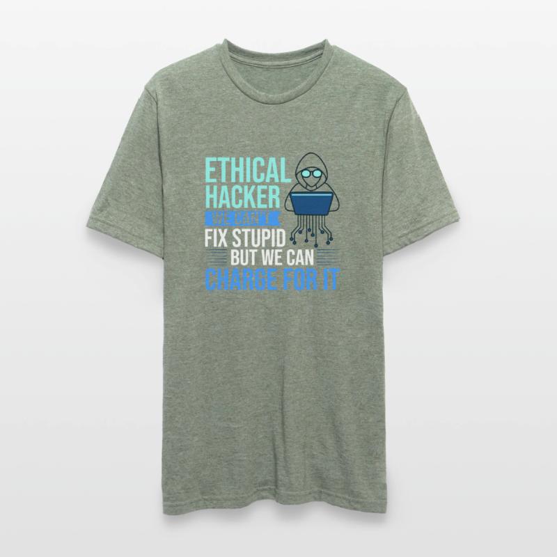 Ethical Hacker Security Computer Hacking Unisex Polycotton T-Shirt