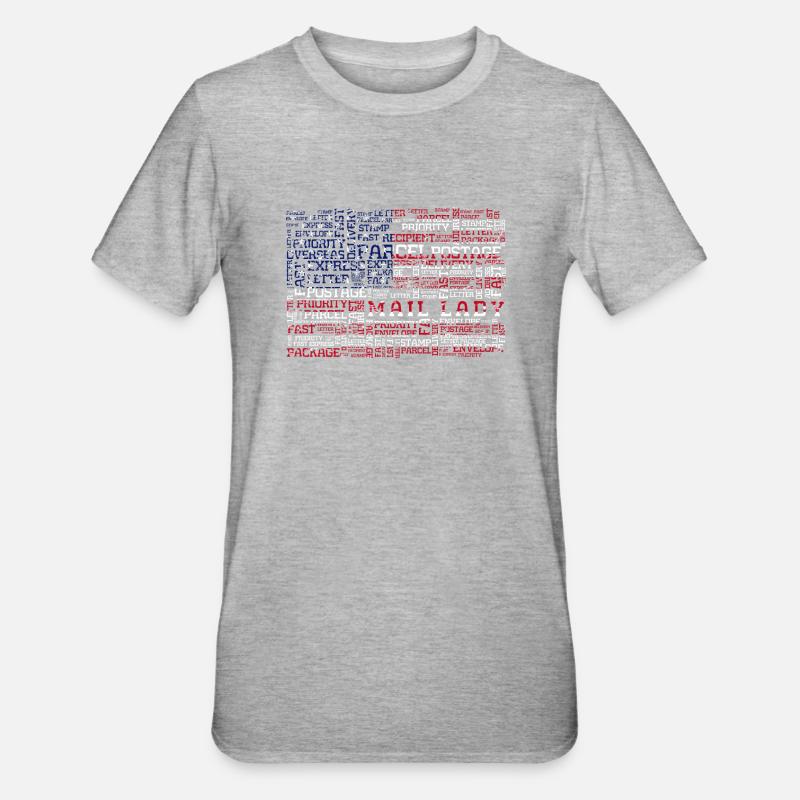 Post lady, postal delivery - Unisex Polycotton T-Shirt - heather grey
