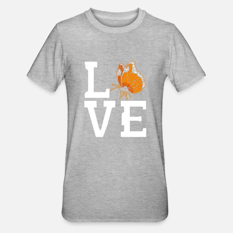 Papillon monarque - T-shirt polycoton Unisexe - gris chiné