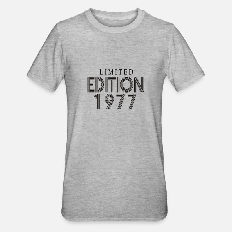 Édition limitée 1977 - T-shirt polycoton Unisexe - gris chiné