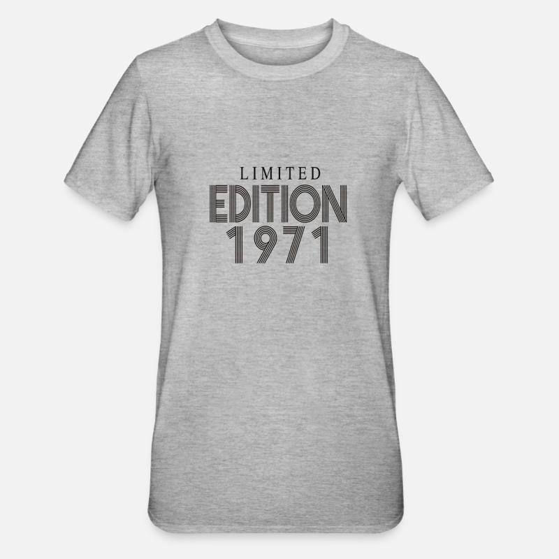 Édition limitée 1971 - T-shirt polycoton Unisexe - gris chiné