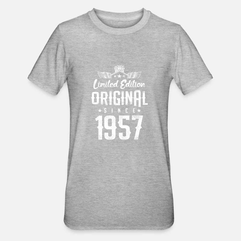 Édition limitée 1957 - T-shirt polycoton Unisexe - gris chiné