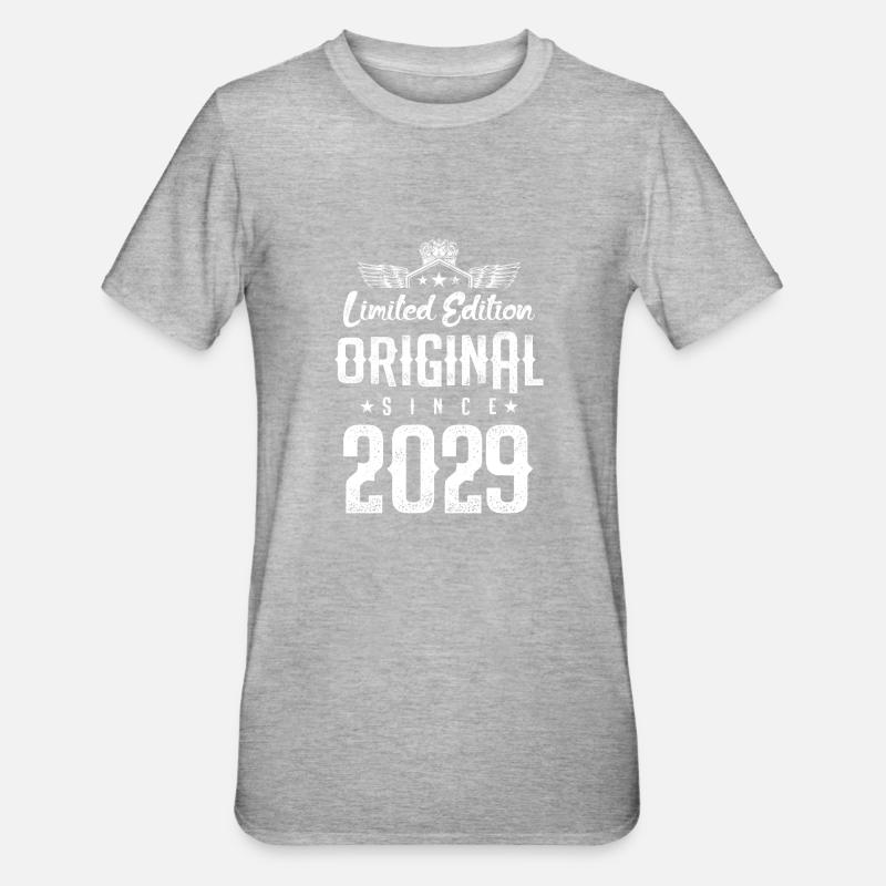 Édition limitée 2029 - T-shirt polycoton Unisexe - gris chiné