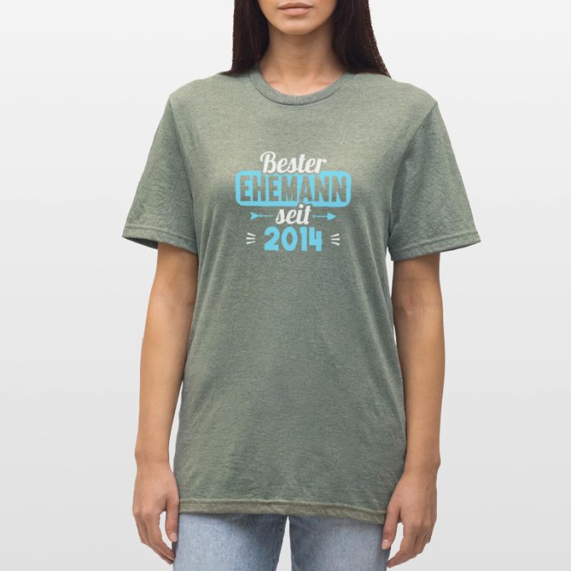 Beste Ehefrau Bester Ehemann seit 2014 Unisex Polycotton T-Shirt