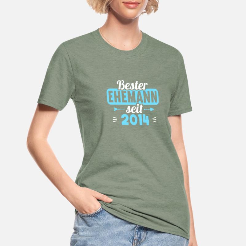 Beste Ehefrau Bester Ehemann seit 2014 Unisex Polycotton T-Shirt