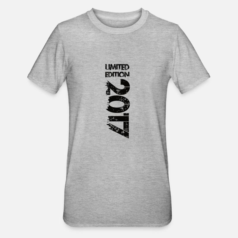 Édition limitée 2017 - T-shirt polycoton Unisexe - gris chiné