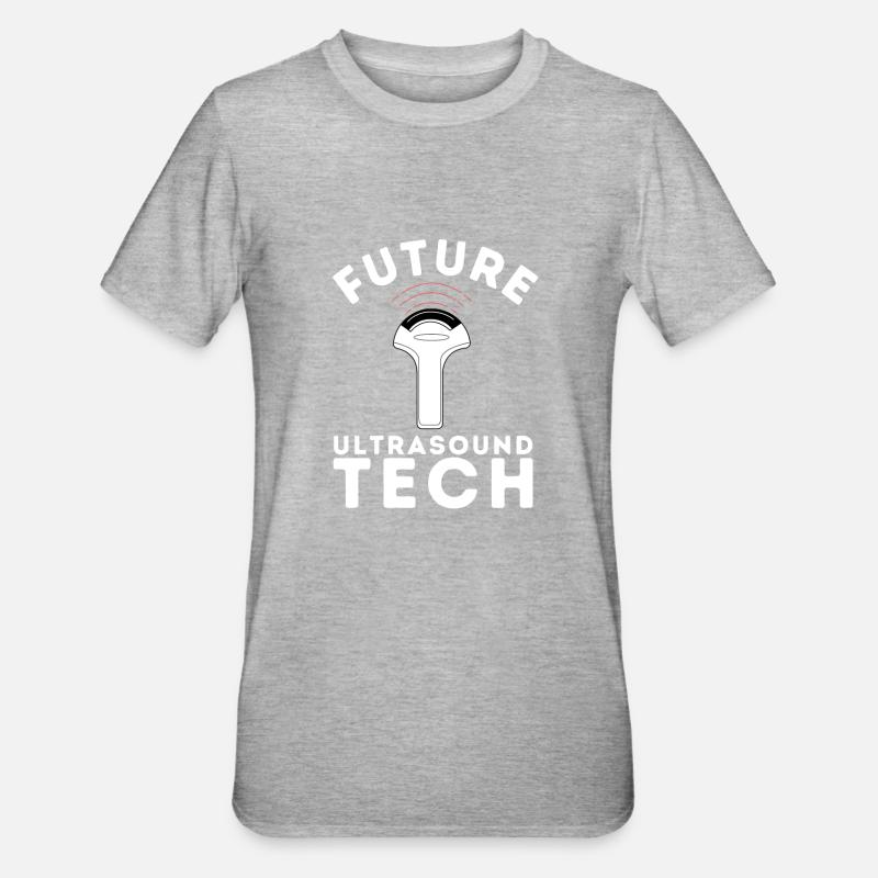 Échographiste Échographie Échographie Échographie - T-shirt polycoton Unisexe - gris chiné