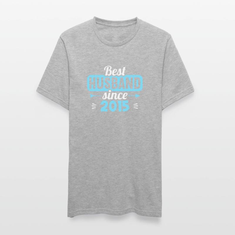 Beste Ehefrau Bester Ehemann seit 2015 Unisex Polycotton T-Shirt