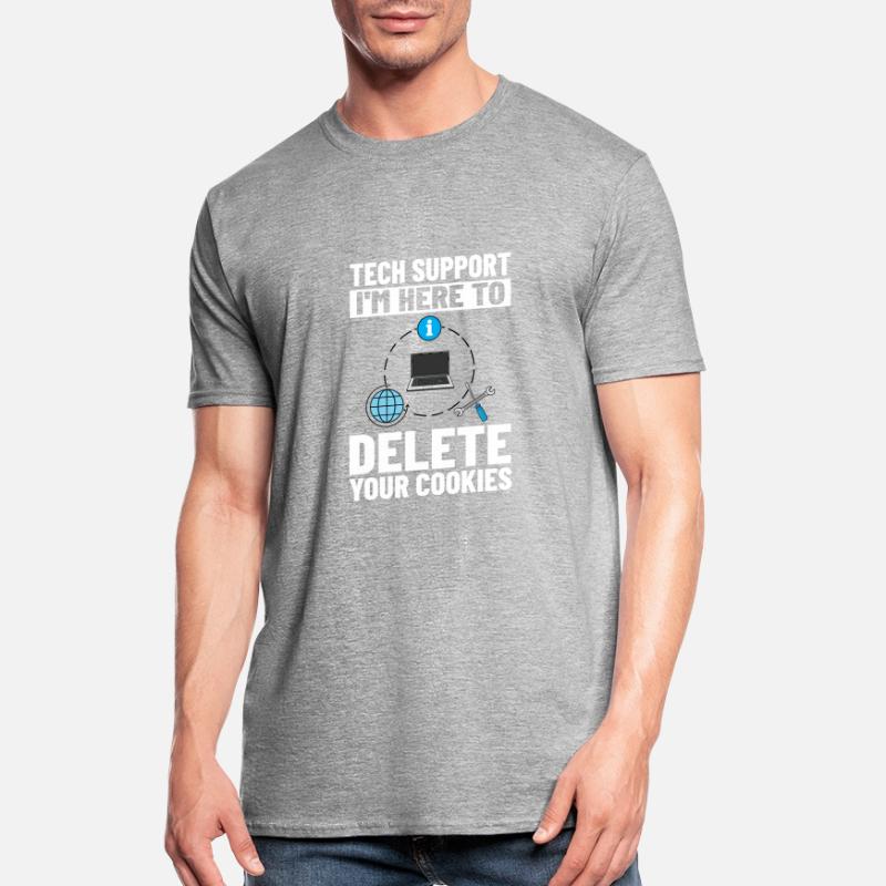 Tech Support IT Technical Assistance Helpdesk Unisex Polycotton T-Shirt