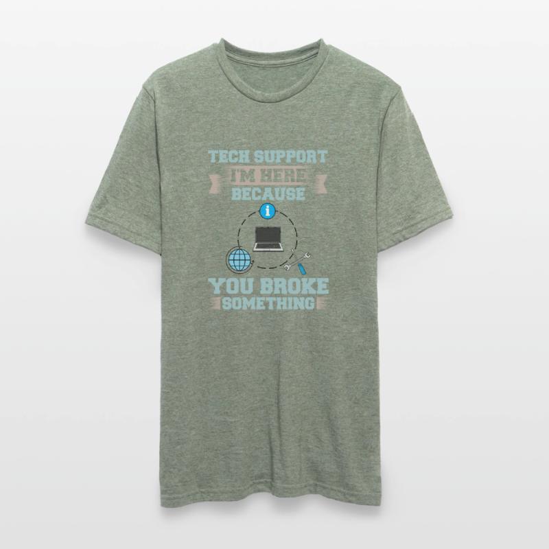 Tech Support IT Technical Assistance Helpdesk Unisex Polycotton T-Shirt