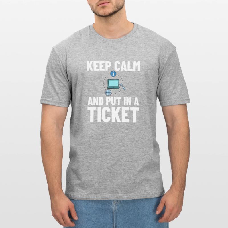 Tech Support IT Technical Assistance Helpdesk Unisex Polycotton T-Shirt