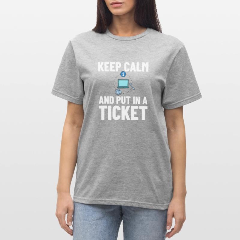 Tech Support IT Technical Assistance Helpdesk Unisex Polycotton T-Shirt