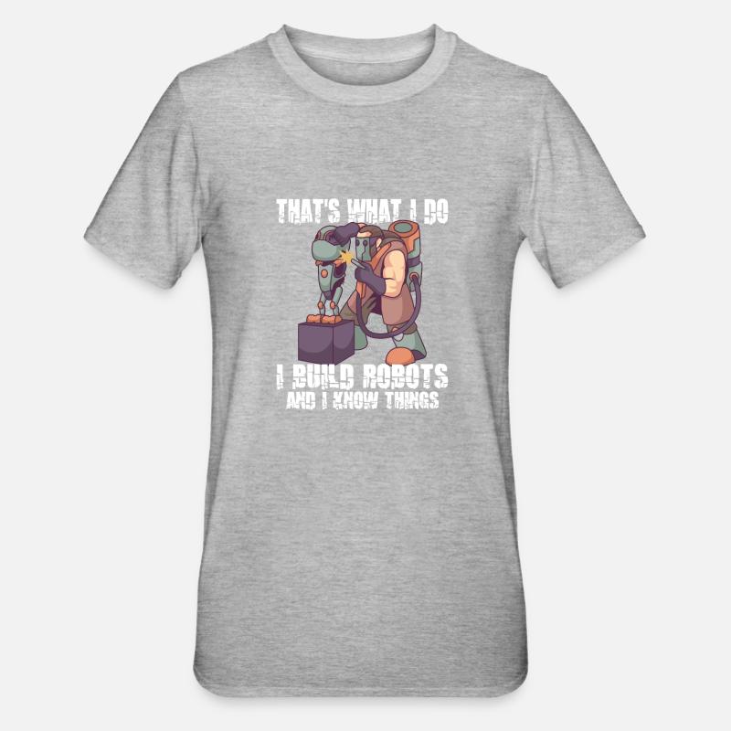 Robotics Machine Learning Engineer - Unisex Polycotton T-Shirt - heather grey