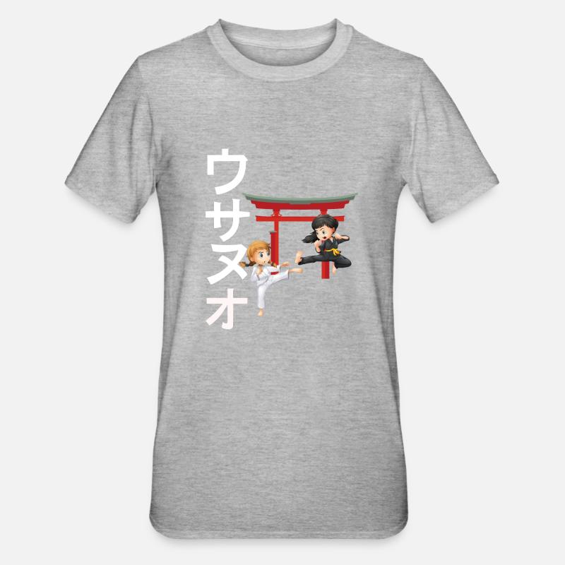 Karate Kind - Karate Geschenkidee - Unisex Polycotton T-Shirt - Grau meliert