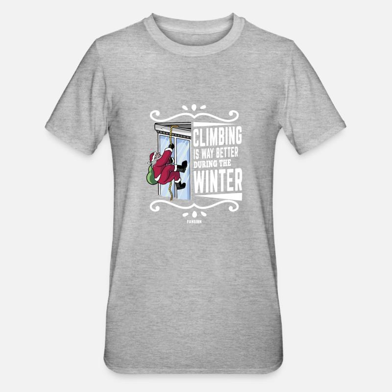 Grimper - T-shirt polycoton Unisexe - gris chiné